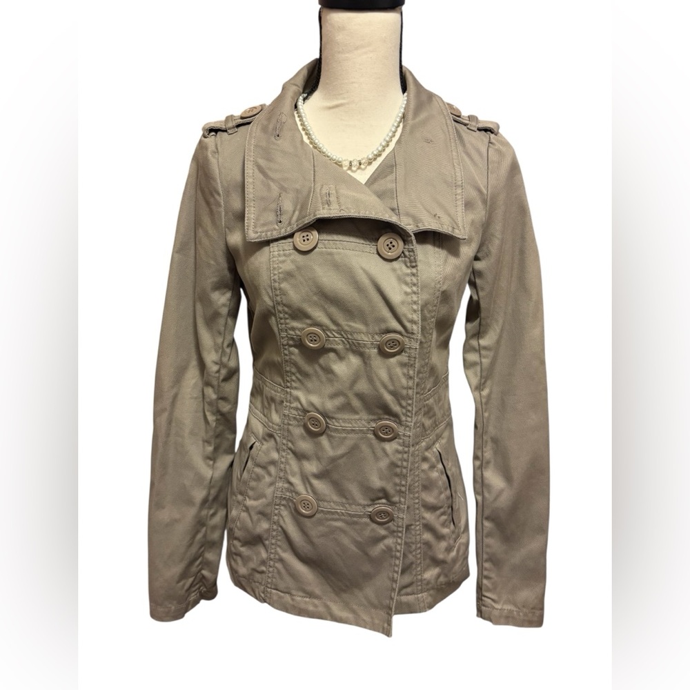 Divided by H & M Women's Tan Double-Breasted Jacket